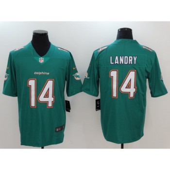 Men's Miami Dolphins #14 Jarvis Landry Green Vapor Untouchable Player Limited Jersey Men's Miami Dolphins #14 Jarvis Landry Green Vapor Untouchable Player Limited Jersey