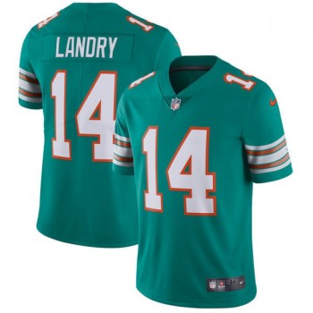 Men's Miami Dolphins #14 Jarvis Landry Aqua Green Vapor Untouchable Limited Stitched NFL Jersey Men's Miami Dolphins #14 Jarvis Landry Aqua Green Vapor Untouchable Limited Stitched NFL Jersey