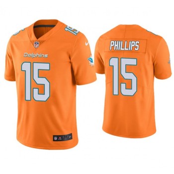 Men's Miami Dolphins #15 Jaelan Phillips Orange 2021 Vapor Untouchable Limited Stitched NFL Jersey Men's Miami Dolphins #15 Jaelan Phillips Orange 2021 Vapor Untouchable Limited Stitched NFL Jersey