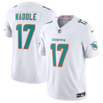 Men's Miami Dolphins #17 Jaylen Waddle White 2023 F.U.S.E Vapor Limited Stitched Football Jersey Men's Miami Dolphins #17 Jaylen Waddle White 2023 F.U.S.E Vapor Limited Stitched Football Jersey
