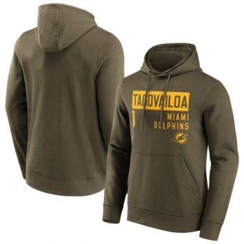 Men's Miami Dolphins #1 Tua Tagovailoa Fashion Name & Number Hoodie Men's Miami Dolphins #1 Tua Tagovailoa Fashion Name & Number Hoodie