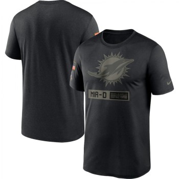 Men's Miami Dolphins 2020 Black Salute To Service Performance T-Shirt Men's Miami Dolphins 2020 Black Salute To Service Performance T-Shirt