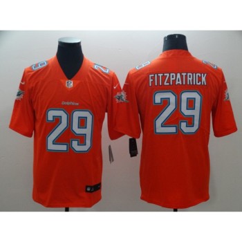 Men's Miami Dolphins #29 Minkah Fitzpatrick Orange Vapor Untouchable NFL Limited Stitched Jersey Men's Miami Dolphins #29 Minkah Fitzpatrick Orange Vapor Untouchable NFL Limited Stitched Jersey