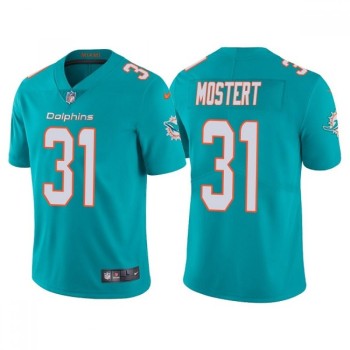 Men's Miami Dolphins #31 Raheem Mostert Aqua Vapor Untouchable Limited Stitched Football Jersey Men's Miami Dolphins #31 Raheem Mostert Aqua Vapor Untouchable Limited Stitched Football Jersey