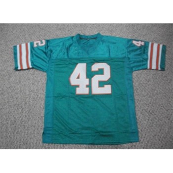 Men's Miami Dolphins #42 Paul Warfield Teal Stitched Football Jersey Men's Miami Dolphins #42 Paul Warfield Teal Stitched Football Jersey