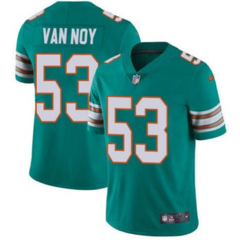 Men's Miami Dolphins #53 Kyle Van Noy Aqua Color Rush Limited Stitched NFL Jersey Men's Miami Dolphins #53 Kyle Van Noy Aqua Color Rush Limited Stitched NFL Jersey