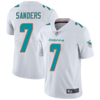 Men's Miami Dolphins #7 Jason Sanders White Vapor Untouchable NFL Limited Stitched Jersey Men's Miami Dolphins #7 Jason Sanders White Vapor Untouchable NFL Limited Stitched Jersey