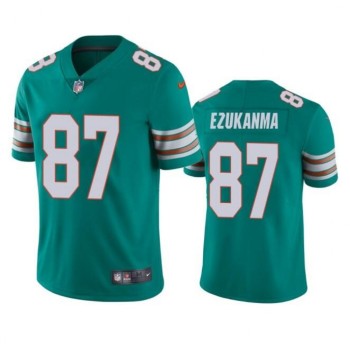 Men's Miami Dolphins #87 Erik Ezukanma Aqua Color Rush Limited Stitched Football Jersey Men's Miami Dolphins #87 Erik Ezukanma Aqua Color Rush Limited Stitched Football Jersey