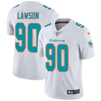 Men's Miami Dolphins #90 Shaq Lawson White Vapor Limited Stitched NFL Jersey Men's Miami Dolphins #90 Shaq Lawson White Vapor Limited Stitched NFL Jersey