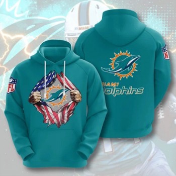 Men's Miami Dolphins Aqua 3D Trending T-Shirt Hoodie Men's Miami Dolphins Aqua 3D Trending T-Shirt Hoodie