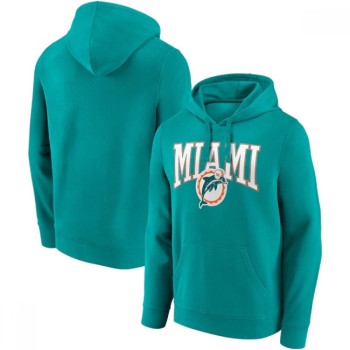 Men's Miami Dolphins Aqua Gridiron Classics Campus Standard Pullover Hoodie Men's Miami Dolphins Aqua Gridiron Classics Campus Standard Pullover Hoodie