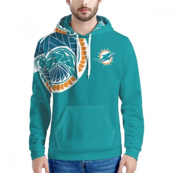 Men's Miami Dolphins Aqua Hoodie Men's Miami Dolphins Aqua Hoodie