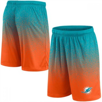 Men's Miami Dolphins Aqua/Orange Ombre Shorts Men's Miami Dolphins Aqua/Orange Ombre Shorts