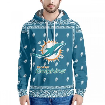 Men's Miami Dolphins Aqua Pullover Hoodie Men's Miami Dolphins Aqua Pullover Hoodie