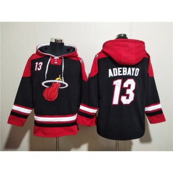 Men's Miami Heat #13 Bam Adebayo Black Ageless Must-Have Lace-Up Pullover Hoodie Men's Miami Heat #13 Bam Adebayo Black Ageless Must-Have Lace-Up Pullover Hoodie