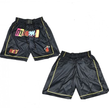 Men's Miami Heat Black Shorts (Run Small) Men's Miami Heat Black Shorts (Run Small)