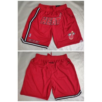 Men's Miami Heat Red Shorts (Run Small) Men's Miami Heat Red Shorts (Run Small)