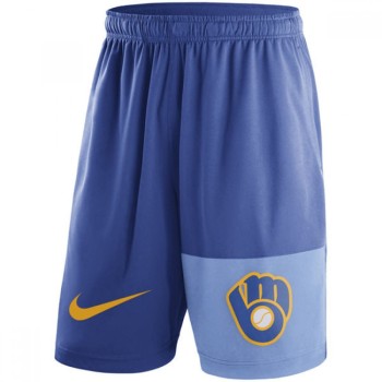 Men's Milwaukee Brewers Royal Cooperstown Collection Dry Fly Shorts Men's Milwaukee Brewers Royal Cooperstown Collection Dry Fly Shorts
