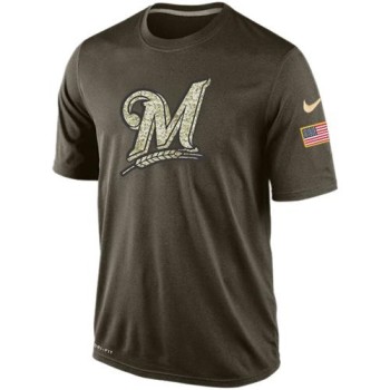 Men's Milwaukee Brewers Salute To Service Dri-FiT T-Shirt Men's Milwaukee Brewers Salute To Service Dri-FiT T-Shirt