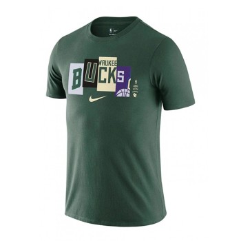 Men's Milwaukee Bucks 2021/22 Green City Edition T-Shirt Men's Milwaukee Bucks 2021/22 Green City Edition T-Shirt