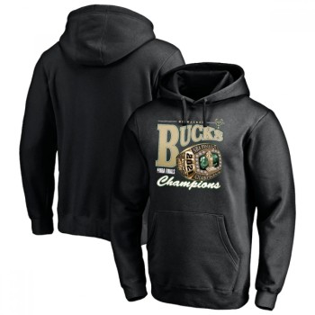 Men's Milwaukee Bucks 2021 Black Finals Champions Bling Pullover Hoodie Men's Milwaukee Bucks 2021 Black Finals Champions Bling Pullover Hoodie