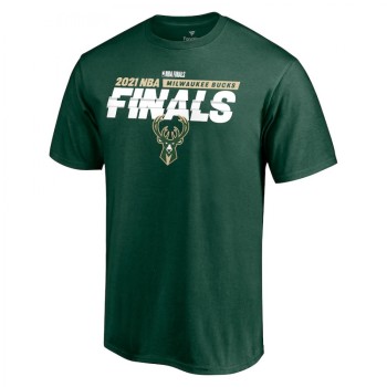Men's Milwaukee Bucks 2021 Green NBA Finals T-Shirt Men's Milwaukee Bucks 2021 Green NBA Finals T-Shirt