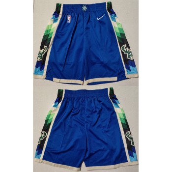 Men's Milwaukee Bucks Blue Shorts (Run Small) Men's Milwaukee Bucks Blue Shorts (Run Small)