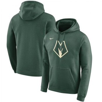 Men's Milwaukee Bucks Green City Edition Club Pullover Hoodie Men's Milwaukee Bucks Green City Edition Club Pullover Hoodie