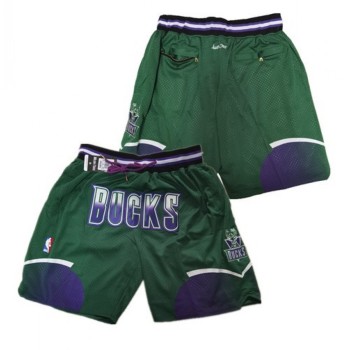 Men's Milwaukee Bucks Green Shorts (Run Small) Men's Milwaukee Bucks Green Shorts (Run Small)
