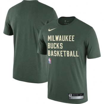 Men's Milwaukee Bucks Hunter Green 2023/24 Sideline Legend Performance Practice T-Shirt Men's Milwaukee Bucks Hunter Green 2023/24 Sideline Legend Performance Practice T-Shirt