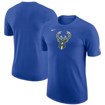 Men's Milwaukee Bucks Royal 2022/23 City Edition Essential Warmup T-Shirt Men's Milwaukee Bucks Royal 2022/23 City Edition Essential Warmup T-Shirt