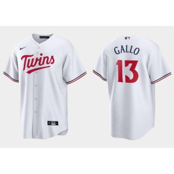 Men's Minnesota Twins #13 Joey Gallo White Cool Base Stitched Baseball Jersey Men's Minnesota Twins #13 Joey Gallo White Cool Base Stitched Baseball Jersey
