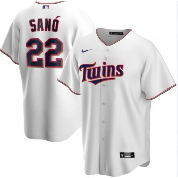 Men's Minnesota Twins #22 Miguel Sano White Cool Base Stitched Jersey Men's Minnesota Twins #22 Miguel Sano White Cool Base Stitched Jersey