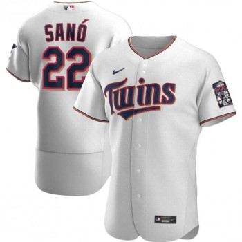 Men's Minnesota Twins #22 Miguel Sano White Flex Base Stitched MLB Jersey Men's Minnesota Twins #22 Miguel Sano White Flex Base Stitched MLB Jersey