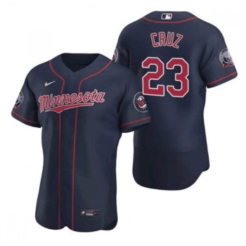 Men's Minnesota Twins #23 Nelson Cruz Navy Flex Base Stitched Jersey Men's Minnesota Twins #23 Nelson Cruz Navy Flex Base Stitched Jersey