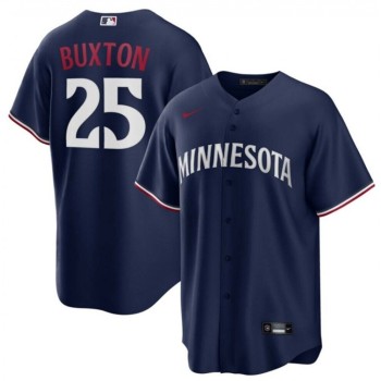 Men's Minnesota Twins #25 Byron Buxton Navy Cool Base Stitched Jersey Men's Minnesota Twins #25 Byron Buxton Navy Cool Base Stitched Jersey