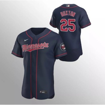Men's Minnesota Twins #25 Byron Buxton Navy Flex Base Stitched Jersey Men's Minnesota Twins #25 Byron Buxton Navy Flex Base Stitched Jersey