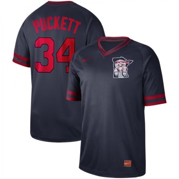 Men's Minnesota Twins #34 Kirby Puckett Navy Cooperstown Collection Legend Stitched MLB Jersey Men's Minnesota Twins #34 Kirby Puckett Navy Cooperstown Collection Legend Stitched MLB Jersey