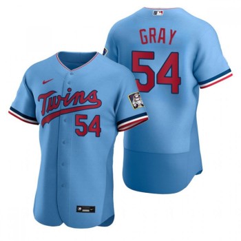 Men's Minnesota Twins #54 Sonny Gray Blue Flex Base Stitched Jersey Men's Minnesota Twins #54 Sonny Gray Blue Flex Base Stitched Jersey