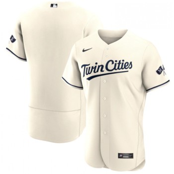 Men's Minnesota Twins Blank Cream 2023 Home Alternate Flex Base Stitched Jersey Men's Minnesota Twins Blank Cream 2023 Home Alternate Flex Base Stitched Jersey