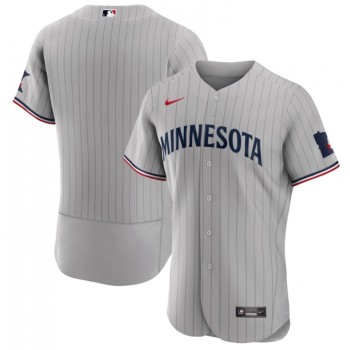 Men's Minnesota Twins Blank Grey 2023 Home Team Flex Base Stitched Jersey Men's Minnesota Twins Blank Grey 2023 Home Team Flex Base Stitched Jersey