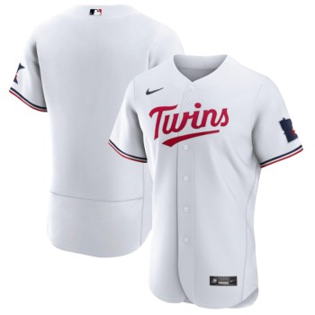 Men's Minnesota Twins Blank White 2023 Home Team Flex Base Stitched Jersey Men's Minnesota Twins Blank White 2023 Home Team Flex Base Stitched Jersey