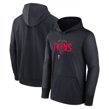 Men's Minnesota Twins Navy Pregame Performance Pullover Hoodie Men's Minnesota Twins Navy Pregame Performance Pullover Hoodie