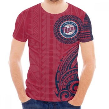 Men's Minnesota Twins Red T-Shirt Men's Minnesota Twins Red T-Shirt