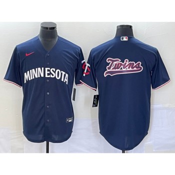 Men's Minnesota Twins With Name in Back Navy Cool Base Stitched Jersey Men's Minnesota Twins With Name in Back Navy Cool Base Stitched Jersey