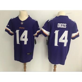 Men's Minnesota Vikings #14 Stefon Diggs Purple Vapor Untouchable Elite Stitched NFL Jersey Men's Minnesota Vikings #14 Stefon Diggs Purple Vapor Untouchable Elite Stitched NFL Jersey