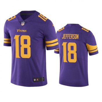 Men's Minnesota Vikings #18 Justin Jefferson Purple Color Rush Limited Stitched NFL Jersey Men's Minnesota Vikings #18 Justin Jefferson Purple Color Rush Limited Stitched NFL Jersey