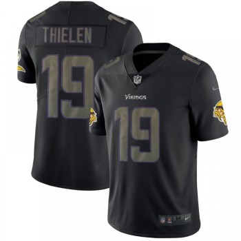 Men's Minnesota Vikings #19 Adam Thielen Black 2018 Impact Limited Stitched NFL Jersey Men's Minnesota Vikings #19 Adam Thielen Black 2018 Impact Limited Stitched NFL Jersey