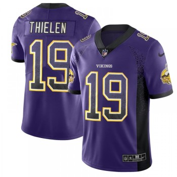 Men's Minnesota Vikings #19 Adam Thielen Purple 2018 Drift Fashion Color Rush Limited Stitched NFL Jersey Men's Minnesota Vikings #19 Adam Thielen Purple 2018 Drift Fashion Color Rush Limited Stitched NFL Jersey