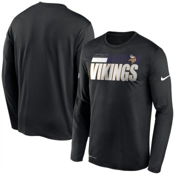 Men's Minnesota Vikings 2020 Black Sideline Impact Legend Performance Long Sleeve T-Shirt Men's Minnesota Vikings 2020 Black Sideline Impact Legend Performance Long Sleeve T-Shirt